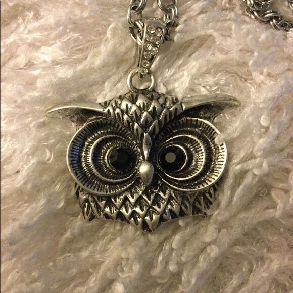 NWT Owl pendant antique silver tone - Picture 2 of 7